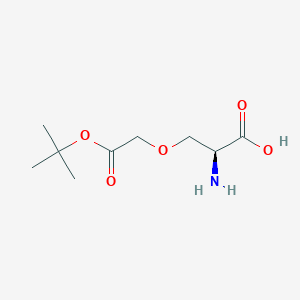 molecular formula C9H17NO5 B13045837 O-(2-(Tert-butoxy)-2-oxoethyl)-L-serine 