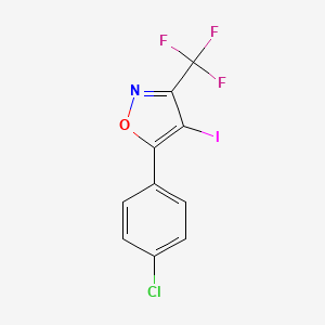 5-(4-Chlorophenyl)-4-iodo-3-(trifluoromethyl)isoxazole