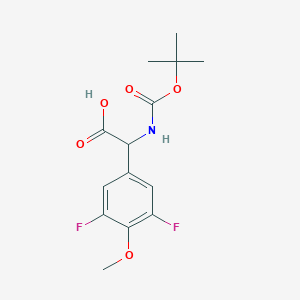 Benzeneacetic acid, alpha-[[(1,1-dimethylethoxy)carbonyl]amino]-3,5-difluoro-4-methoxy