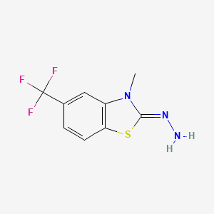 (Z)-2-hydrazono-3-methyl-5-(trifluoromethyl)-2,3-dihydrobenzo[d]thiazole