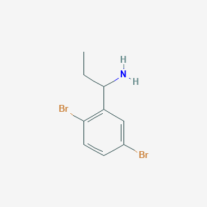 1-(2,5-Dibromophenyl)propan-1-amine