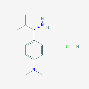 (S)-4-(1-Amino-2-methylpropyl)-N,N-dimethylaniline 2hcl