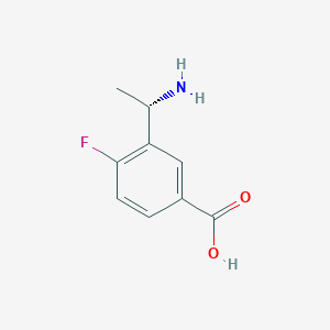 (S)-3-(1-Aminoethyl)-4-fluorobenzoicacidhcl