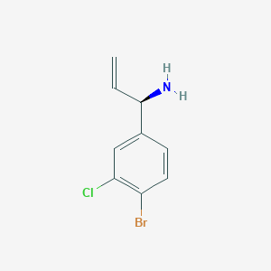 (1R)-1-(4-Bromo-3-chlorophenyl)prop-2-enylamine