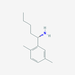 molecular formula C13H21N B13046214 (S)-1-(2,5-Dimethylphenyl)pentan-1-amine 