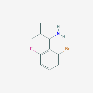 1-(2-Bromo-6-fluorophenyl)-2-methylpropan-1-amine