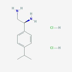 (1S)-1-[4-(Methylethyl)phenyl]ethane-1,2-diamine 2hcl