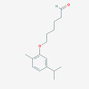 molecular formula C16H24O2 B13046232 6-(5-Isopropyl-2-methylphenoxy)hexanal 