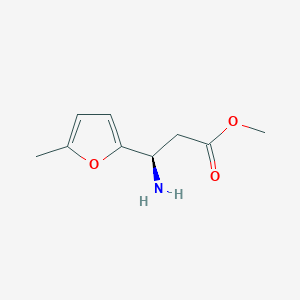 methyl (3R)-3-amino-3-(5-methylfuran-2-yl)propanoate