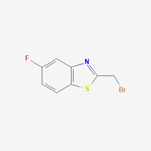 molecular formula C8H5BrFNS B130463 2-(Bromomethyl)-5-fluoro-1,3-benzothiazole CAS No. 143163-70-6
