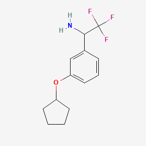 1-(3-Cyclopentyloxyphenyl)-2,2,2-trifluoroethylamine