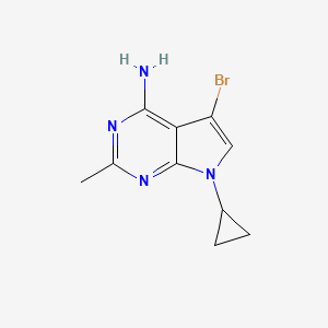 5-Bromo-7-cyclopropyl-2-methyl-7H-pyrrolo[2,3-D]pyrimidin-4-amine