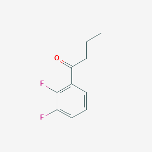 molecular formula C10H10F2O B13046410 1-(2,3-Difluorophenyl)butan-1-one 