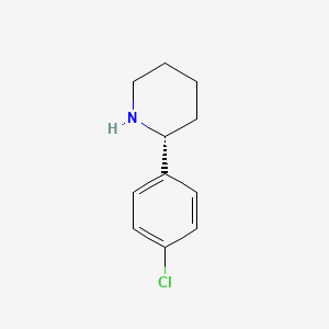 molecular formula C11H14ClN B13046415 (R)-2-(4-Chlorophenyl)piperidine 