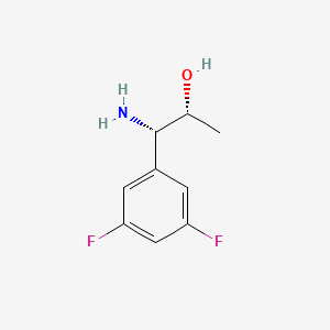 molecular formula C9H11F2NO B13046430 (1S,2R)-1-Amino-1-(3,5-difluorophenyl)propan-2-OL 