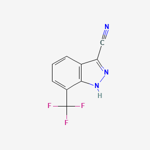 7-(Trifluoromethyl)-1H-indazole-3-carbonitrile