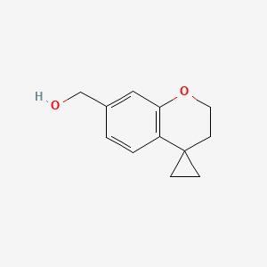 molecular formula C12H14O2 B13046465 Spiro[chromane-4,1'-cyclopropan]-7-ylmethanol 