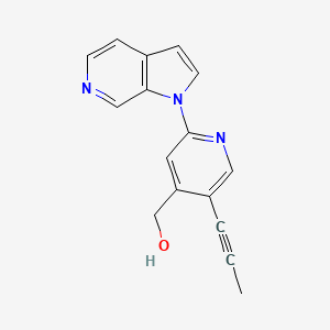 (5-(Prop-1-YN-1-YL)-2-(1H-pyrrolo[2,3-C]pyridin-1-YL)pyridin-4-YL)methanol