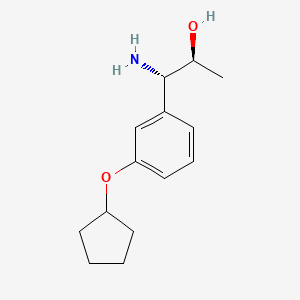 (1S,2S)-1-Amino-1-(3-cyclopentyloxyphenyl)propan-2-OL