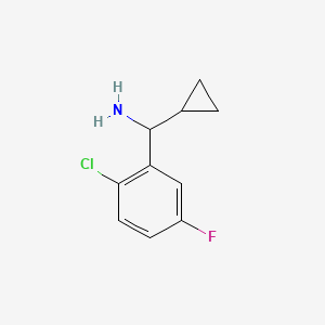 (2-Chloro-5-fluorophenyl)(cyclopropyl)methanaminehcl