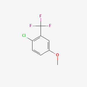 molecular formula C8H6ClF3O B1304662 4-Chloro-3-(trifluoromethyl)anisole CAS No. 400-73-7
