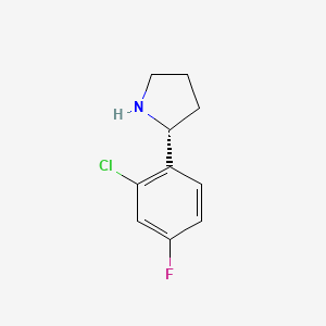 (R)-2-(2-Chloro-4-fluorophenyl)pyrrolidine