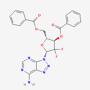 (2R,3R,5R)-5-(7-Amino-3H-[1,2,3]triazolo[4,5-D]pyrimidin-3-YL)-2-((benzoyloxy)methyl)-4,4-difluorotetrahydrofuran-3-YL benzoate