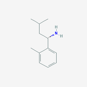 (1S)-3-Methyl-1-(2-methylphenyl)butan-1-amine