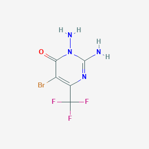molecular formula C5H4BrF3N4O B1304666 2,3-diamino-5-bromo-6-(trifluoromethyl)-4(3H)-pyrimidinone CAS No. 95095-46-8