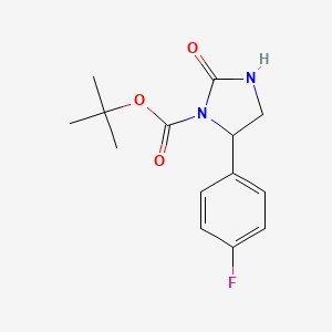 Tert-butyl 5-(4-fluorophenyl)-2-oxoimidazolidine-1-carboxylate