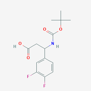 3-((Tert-butoxycarbonyl)amino)-3-(3,4-difluorophenyl)propanoic acid