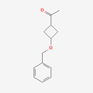 molecular formula C13H16O2 B13046771 1-(3-(Benzyloxy)cyclobutyl)ethanone 