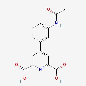 4-(3-Acetamidophenyl)pyridine-2,6-dicarboxylic acid