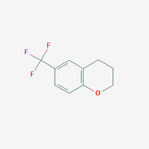 molecular formula C10H9F3O B13046801 6-(Trifluoromethyl)chromane 