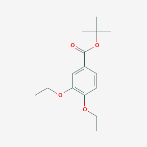 molecular formula C15H22O4 B13046806 Tert-butyl 3,4-diethoxybenzoate 