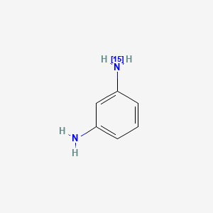 molecular formula C6H8N2 B13046820 m-Phenylenediamine-15n 