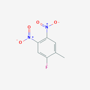 molecular formula C7H5FN2O4 B13046831 1-Fluoro-2-methyl-4,5-dinitrobenzene CAS No. 85233-14-3