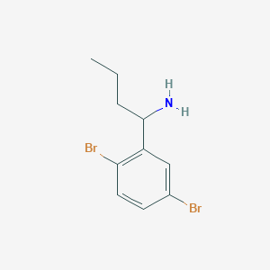 1-(2,5-Dibromophenyl)butan-1-amine