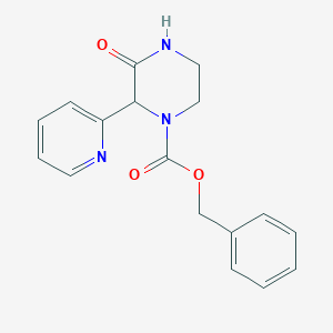 Benzyl 3-oxo-2-(pyridin-2-yl)piperazine-1-carboxylate