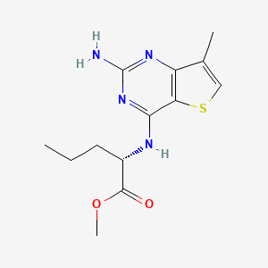 Methyl (S)-2-((2-amino-7-methylthieno[3,2-D]pyrimidin-4-YL)amino)pentanoate