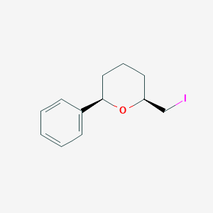 (2S,6R)-2-(Iodomethyl)-6-phenyltetrahydro-2H-pyran