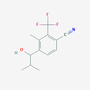 4-(1-Hydroxy-2-methylpropyl)-3-methyl-2-(trifluoromethyl)benzonitrile