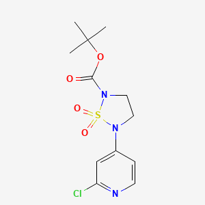 Tert-butyl 5-(2-chloropyridin-4-YL)-1,2,5-thiadiazolidine-2-carboxylate 1,1-dioxide