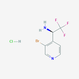 (R)-1-(3-Bromopyridin-4-YL)-2,2,2-trifluoroethan-1-amine hcl