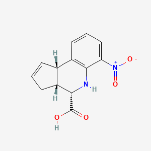 (3aR,4S,9bS)-6-nitro-3a,4,5,9b-tetrahydro-3H-cyclopenta[c]quinoline-4-carboxylic acid