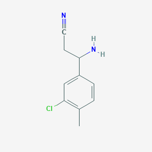 3-Amino-3-(3-chloro-4-methylphenyl)propanenitrile