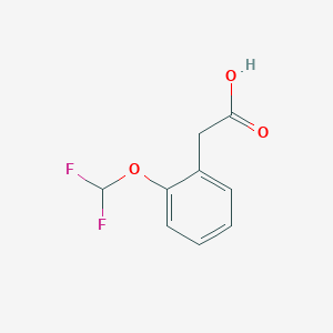 molecular formula C9H8F2O3 B1304702 2-(二氟甲氧基)苯乙酸 CAS No. 86867-68-7