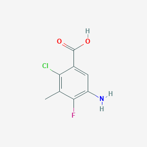 5-Amino-2-chloro-4-fluoro-3-methylbenzoic acid