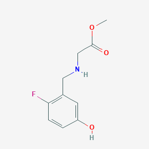 molecular formula C10H12FNO3 B13047041 Methyl (2-fluoro-5-hydroxybenzyl)glycinate 