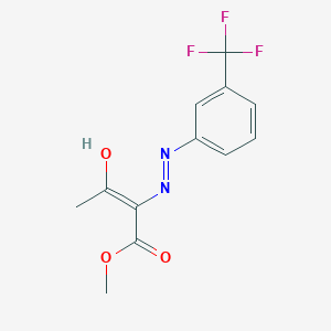 methyl 3-oxo-2-{(Z)-2-[3-(trifluoromethyl)phenyl]hydrazono}butanoate